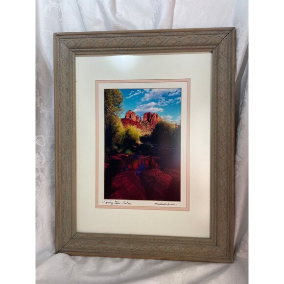 Spring Glow Sedona Color Photograph signed by Michael Irvine Stunning Scenic Fra - Picture 6 of 9